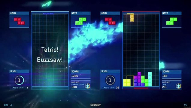 Tetris Ultimate battle mode gameplay