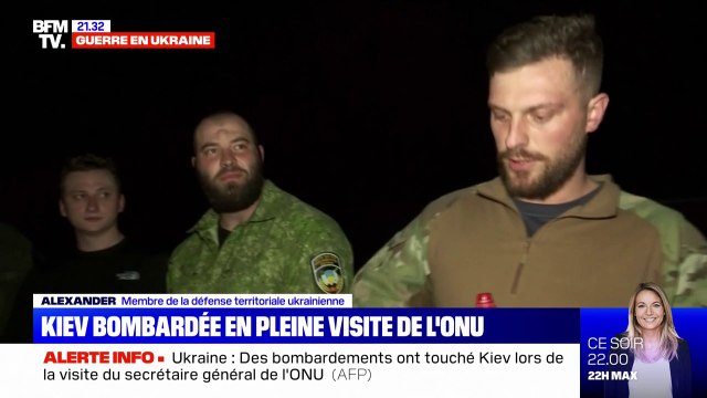 Bombardements à Kiev: Il y avait des gens sous les décombres, on a réussi à les extraire , raconte ce membre de la défense ukrainienne