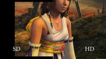 Final Fantasy X HD SD vs HD comparison