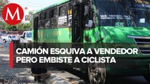 Muere ciclista tras ser atropellado por camión del transporte público en Tlaquepaque