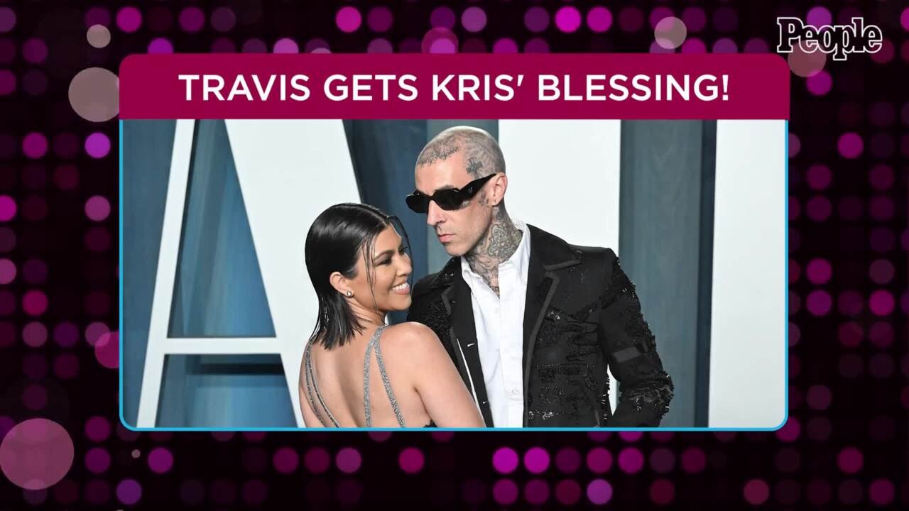 Travis Barker Went to Robert Kardashian Sr.'s Grave to Ask Permission to Marry Daughter Kourtney