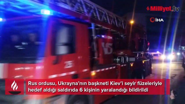 Rusya’nın Kiev’e düzenlediği saldırıda 6 kişi yaralandı