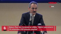Bakan Özer'den Kırıkkale'de: Eğitim yatırımlarını 70 milyondan 370 milyona çıkarttık