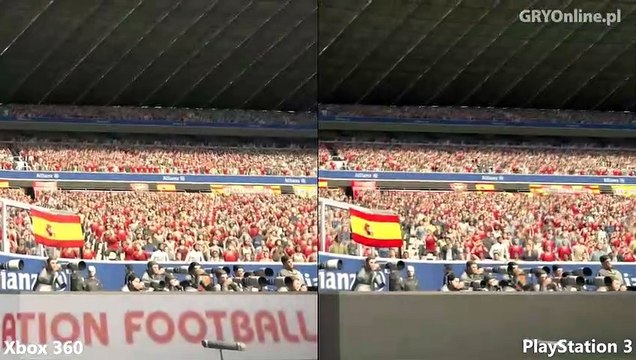 Pro Evolution Soccer 2014 Graphics comparison Xbox 360 vs PS3