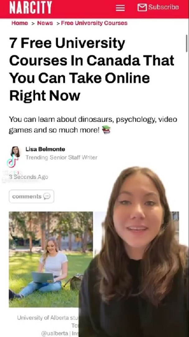 ⁣7 Free University Courses In Canada That You Can Take Online Right Now