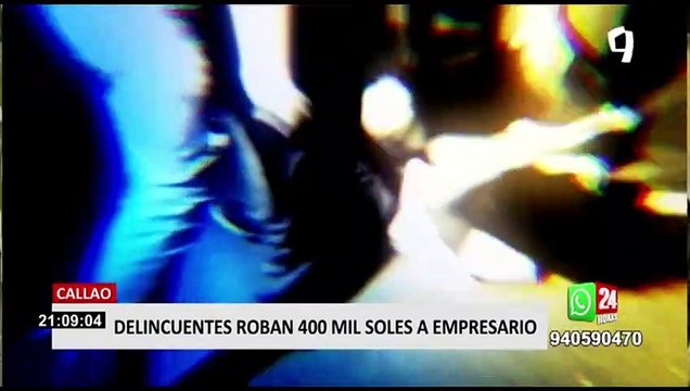 Callao: empresario estrella su vehículo para evitar ser baleado por hampones que le robaron 400 mil soles