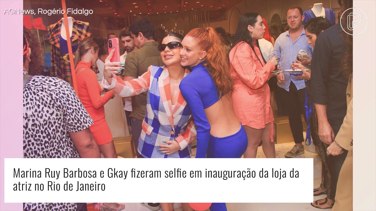 Marina Ruy Barbosa recebe Juliana Paes, Larissa Manoela, Deborah Secco e mais famosas ao inaugurar loja no RJ