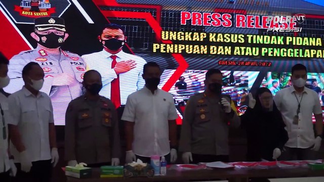 Polres Gresik Ungkap Tindak Pidana Penipuan Dan Atau Penggelapan