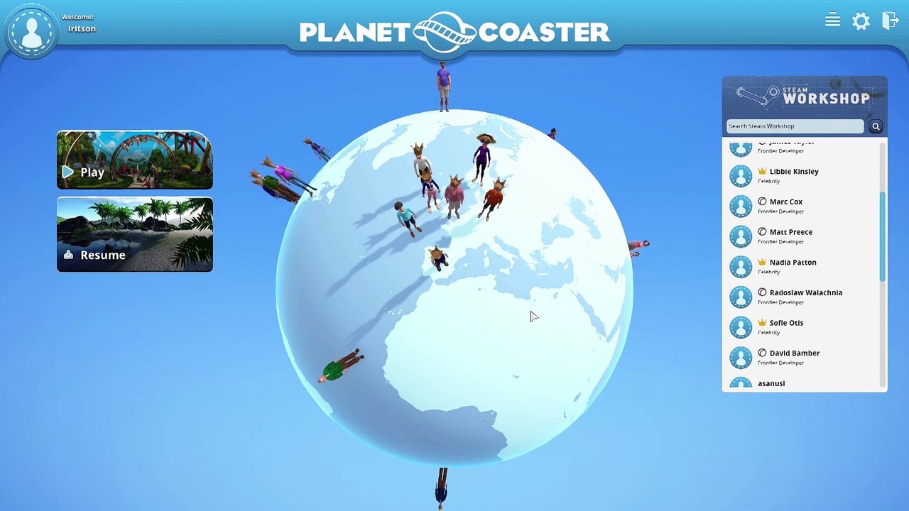 Planet Coaster: Console Edition gamescom 2016 - trailer - frontend flow