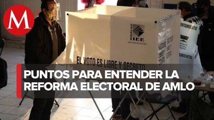 ¿Qué plantea la reforma electoral de AMLO?