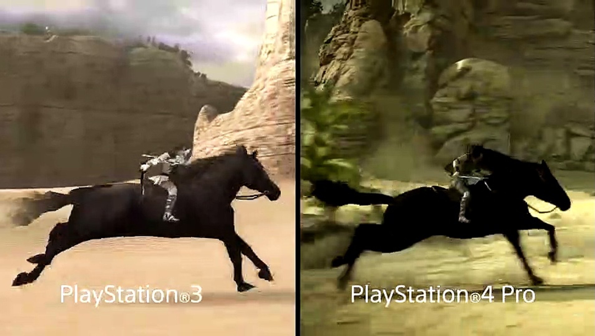 Shadow of the Colossus - PS4 vs Xbox One X Graphics Comparison 