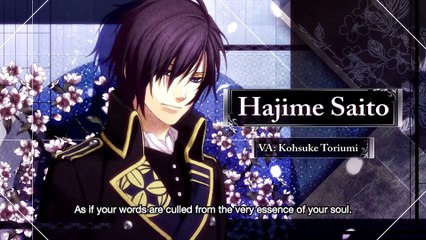 Hakuoki: Edo Blossoms characters trailer
