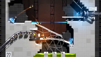 Bridge Constructor Portal gameplay trailer #2