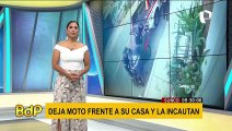 Surco: Extranjero denuncia que estacionó su moto en su casa y se la llevaron al depósito