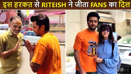 Riteish Ne Rickshaw Driver Ko Kiya Namaste, Humble Gesture, Biwi Genelia Ke Saath Kiya Pose