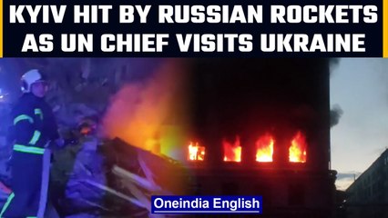 Descargar video: Russian rockets rock Kyiv as UN Chief visits war-torn Ukraine | Oneindia News