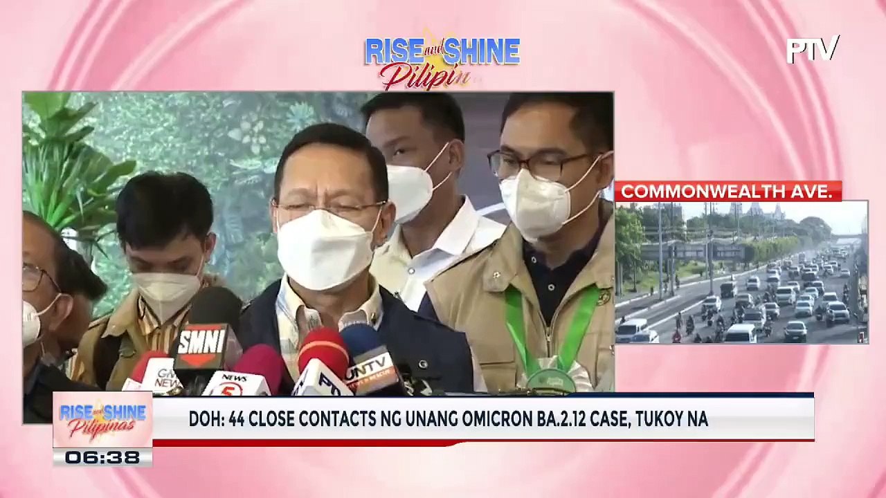 DOH: 44 close contacts ng unang Omicron BA.2.12 case, tukoy na