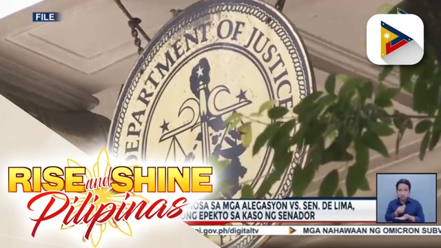 Pagbawi ni Kerwin Espinosa sa mga alegasyon vs Sen. De Lima, wala umanong epekto sa kaso ng senador