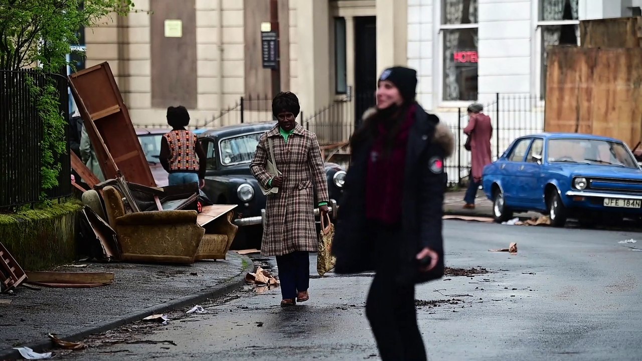 Hollywood in Glasgow. Borderland filmed in West End with Mark Strong and Colin Morgan