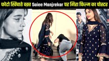 Saiee Manjrekar Escapes Injury As Heropanti 2 Poster Falls On Her