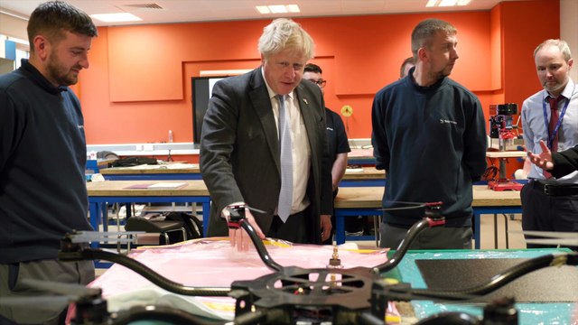 Prime Minister Boris Johnson visits Burnley College