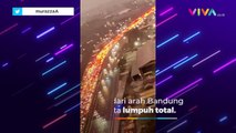 Tol Cipularang Lumpuh Total Imbas One Way Tol Japek