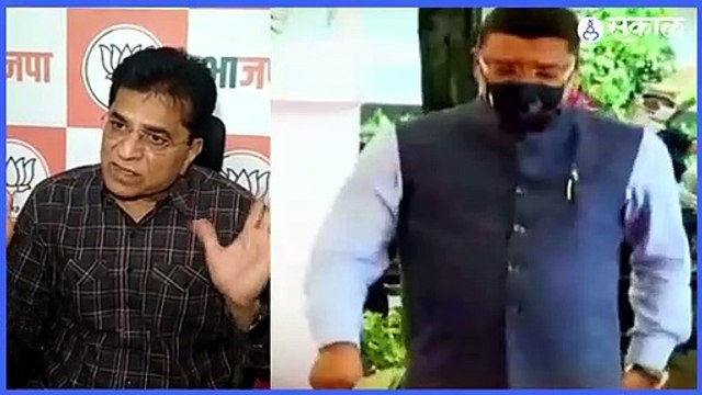 Kirit Somaiya | किरीट सोमय्यांचा प्रताप सरनाईकांसह शिवसेनेवर हल्लाबोल | Sakal