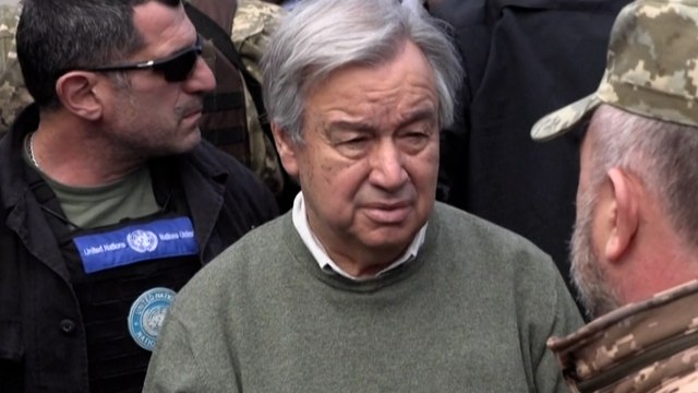 Ukraine : Kiev bombardée en pleine visite du chef de l’ONU