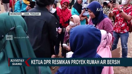Puan Maharani Hadiri Peresmian Proyek Rumah Air Bersih di Desa Gendayakan Wonogiri