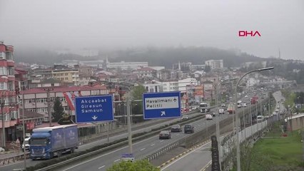 TRABZON'DA UÇUŞLARA 'SİS' ENGELİ