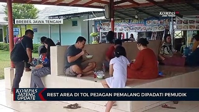 Rest Area di Tol Pejagan Pemalang Dipadati Pemudik