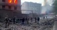As imagens da destruição após os ataques a Kyiv na quinta-feira