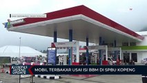 Mobil Terbakar Usai Isi BBM di SPBU Kopeng