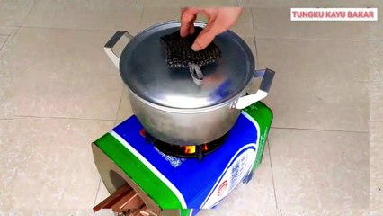 #012 Cara buat Tungku kayu bakar || how to make firewood stove