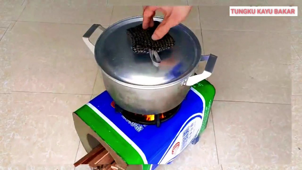#012 Cara buat Tungku kayu bakar || how to make firewood stove