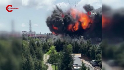 Tuzla'da bir fabrikada patlama meydana geldi