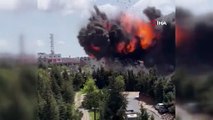 Tuzla’daki fabrikada patlama anı kamerada