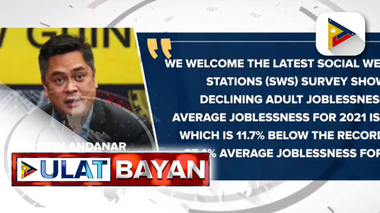 Palasyo,  ikinatuwa ang SWS survey na nagpapakitang bumaba na ang bilang ng mga walang trabaho sa bansa