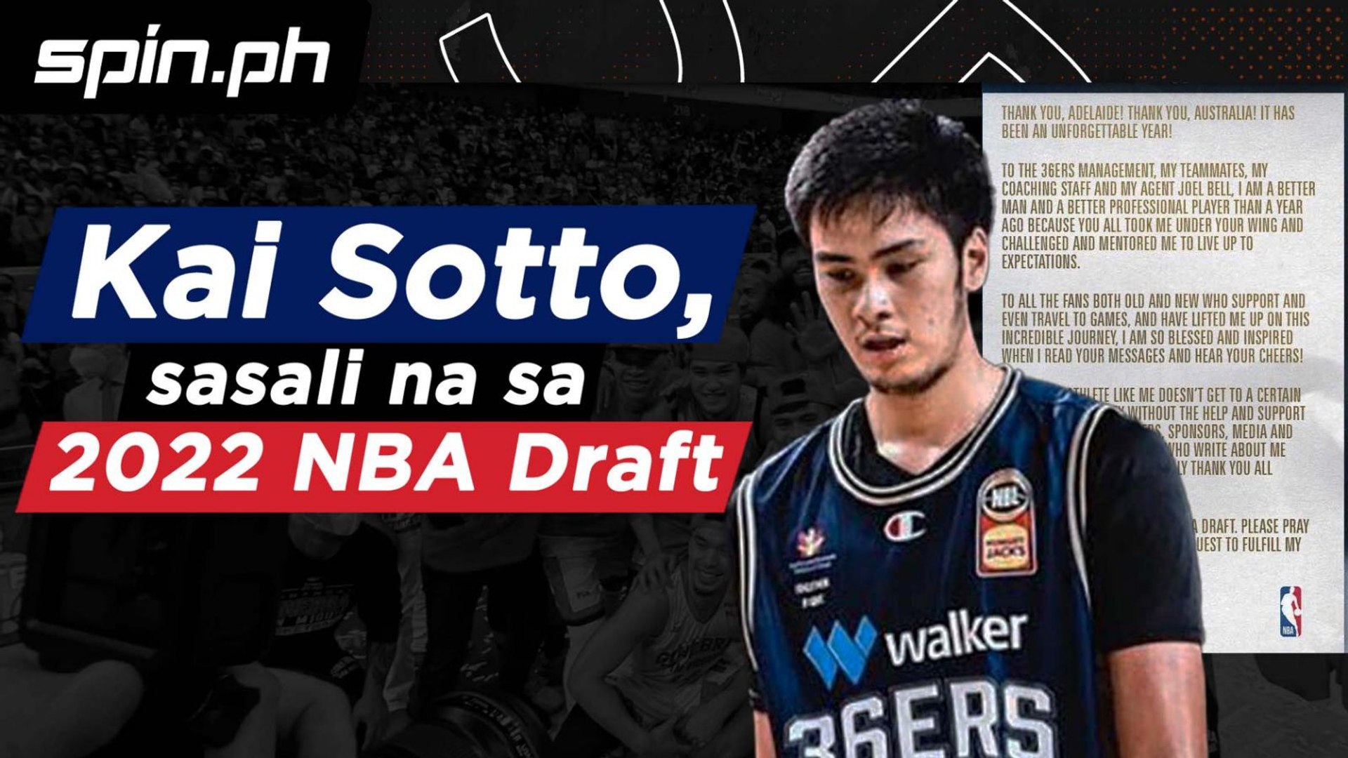 Kai Sotto, sasali na sa 2022 NBA Draft