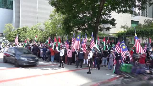 KUALA LUMPUR - Malezya'da Filistin'e destek eylemi düzenlendi