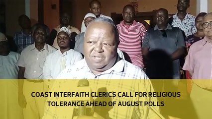 Coast interfaith clerics call for religious tolerance ahead of August polls