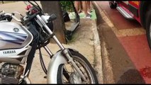 Colisão entre moto e patinete deixa duas pessoas feridas na Avenida Tito Muffato