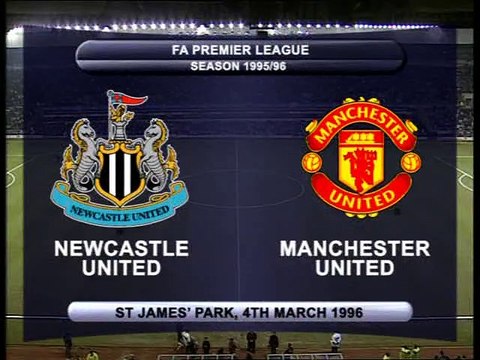 Season 1995-96 - Newcastle United vs Manchester United - 04.03.1996