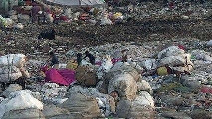 Delhi: touchée par une vague de chaleur extrême, une décharge prend feu