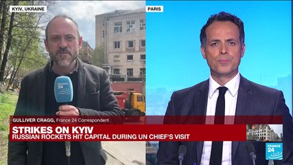 Russia's striking Kyiv during UN chief's visit "is not a coincidence"