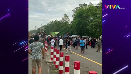 Pemudik Arah Jakarta Marahi Polisi Hingga Tutup Jalan