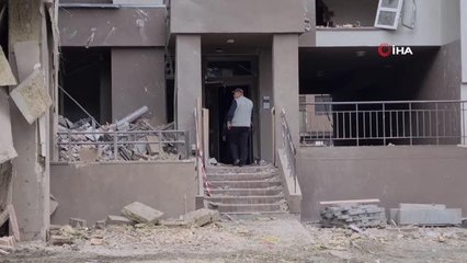 Kiev'de vurulan binada arama kurtarma çalışmaları sürüyor