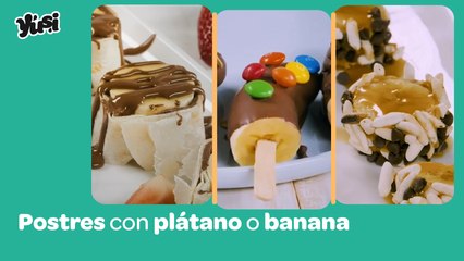 Postres con banana que puedes hacer en casa
