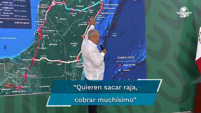 AMLO amaga con hacer valer la expropiación en donde haya abusos en el precio de terrenos para Tren