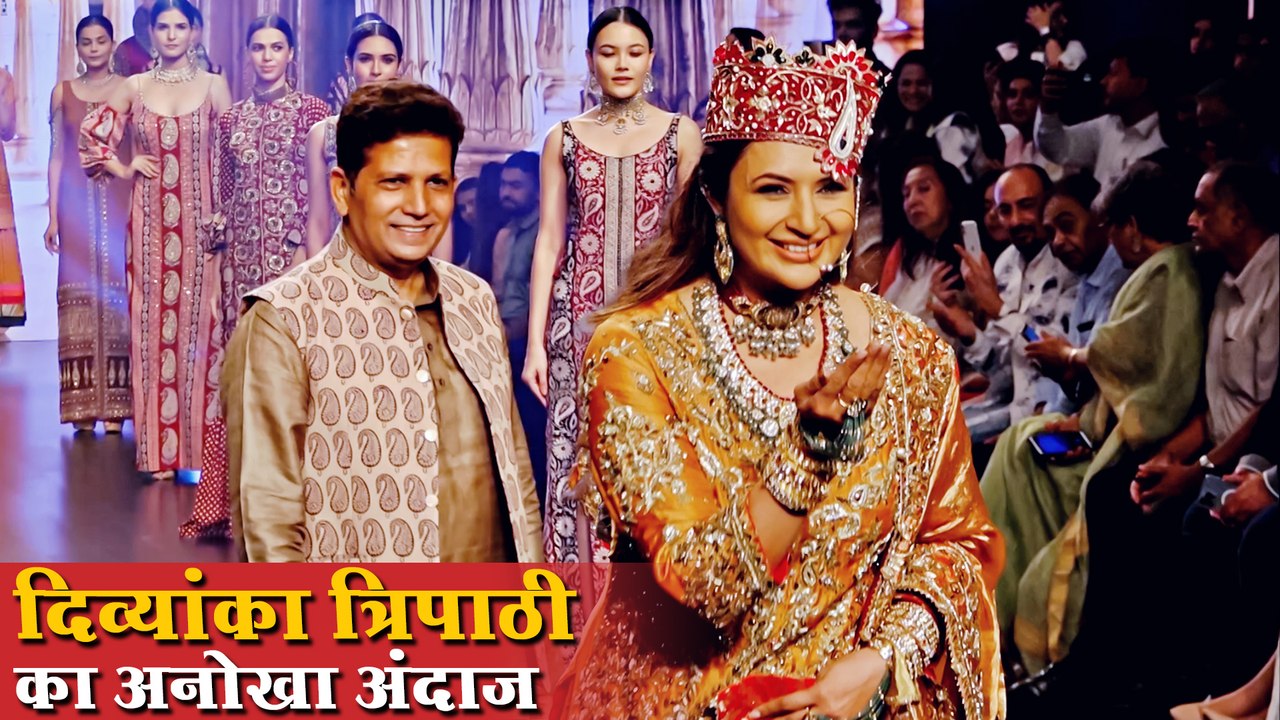 Divyanka Tripathi Looks Gorgeous As She Walks On Ramp At Bombay Times Fashion Week